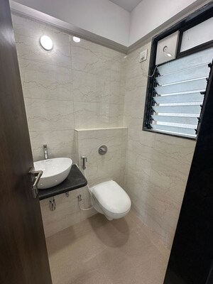 Bathroom in 2 BHK Apartment at JPV Pratap Liberty One, Malad West – for Rent
