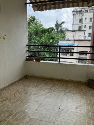 Balcony in 2 BHK Apartment at Associated Sai Smruti, Dahanukar Colony – for Rent