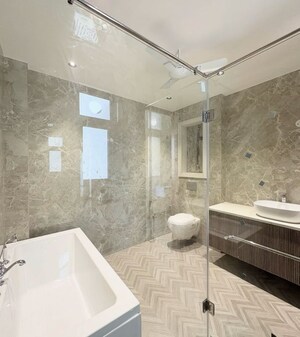 Bathroom in 3 BHK Builder Floor at New Industrial Township 5 – for Rent