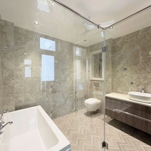 Bathroom in 3 BHK Builder Floor at New Industrial Township 5 – for Rent