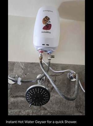 Bathroom in Studio Apartment at Nyati Elysia, Kharadi – for Rent