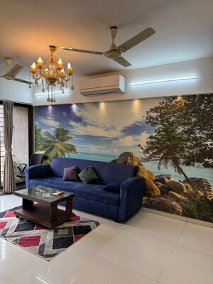 Living Room in 2 BHK Apartment at Satra One, Goregaon West – for Sale