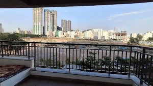 Balcony in 3 BHK Apartment at ASBL Spire, Kokapet – for Rent