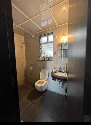 Bathroom in 2 BHK Apartment at Nyati Elysia, Kharadi – for Rent