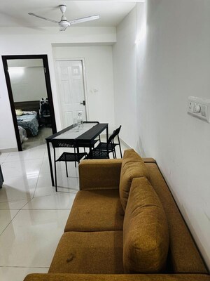 Living Room in 1 BHK Apartment at Sowparnika The Columns, Whitefield – for Rent