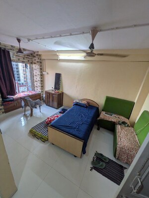 Bedroom in 1 RK Apartment at Chatrapati Shivaji Raje Complex, Kandivali West – for Rent
