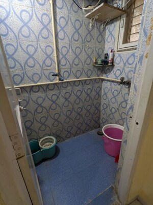 Bathroom in 1 RK Apartment at Chatrapati Shivaji Raje Complex, Kandivali West – for Rent