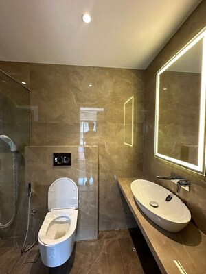 Bathroom in 2 BHK Apartment at L Nagpal NN Tower, Khar West – for Rent