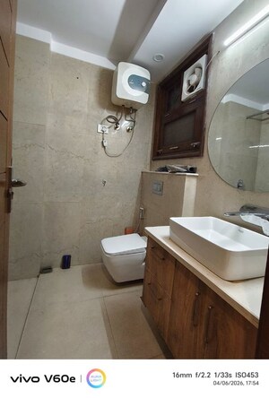 Bathroom in 3 BHK Builder Floor at Jal Vihar Colony, Sector 46 – for Rent