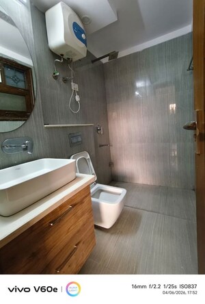 Bathroom in 3 BHK Builder Floor at Jal Vihar Colony, Sector 46 – for Rent