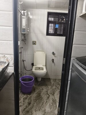 Bathroom in 2 BHK Apartment at Krishna Vastu Apartment, Malad West – for Rent