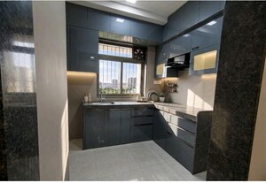 Kitchen in 2 BHK Apartment at Runwal Eirene, Balkum Pada – for Rent