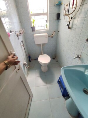 Bathroom in 2 BHK Apartment at Gulmohar Villa, Aundh – for Rent