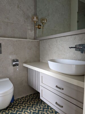 Bathroom in 3 BHK Apartment at Subhangan Apartment, Santacruz West – for Sale