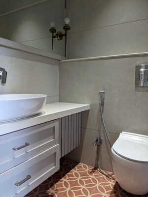 Bathroom in 3 BHK Apartment at Subhangan Apartment, Santacruz West – for Sale