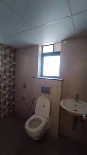 Bathroom in 3 BHK Apartment at Shapoorji Pallonji Vanaha Golfland, Bavdhan – for Rent
