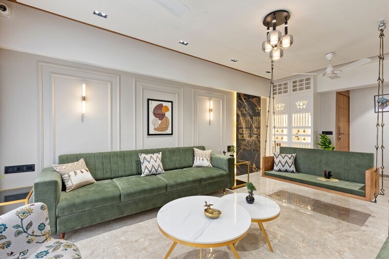 Living Room, godrej-garden-city 4 Bedroom 4100 Sq.Ft. Penthouse In Jagatpur Ahmedabad 10227605