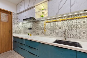 Kitchen in 4 BHK Penthouse at Godrej Garden City, Jagatpur – for Sale