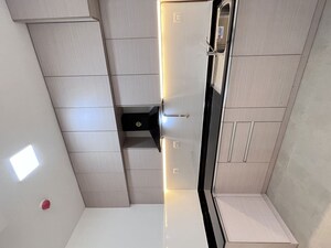 Bathroom in  Apartment at Bhartiya Nikoo Homes Phase 2, Thanisandra Main Road – for Rent