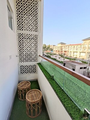 Balcony in 1 RK Apartment at SBP City Of Dreams Zirakpur, High Ground – for Rent