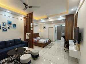 Living Room in 1 RK Apartment at SBP City Of Dreams Zirakpur, High Ground – for Rent