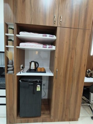 Kitchen in 1 RK Apartment at SBP City Of Dreams Zirakpur, High Ground – for Rent