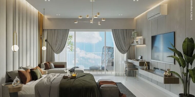 Master Bedroom, kalyani nagar 4 Bedroom 1420 Sq.Ft. Apartment In Kalyani Nagar Pune 10262384