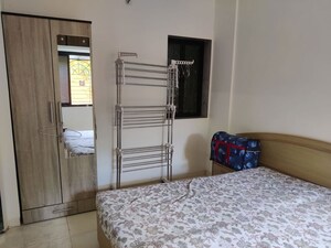 Bedroom in 1 BHK Apartment at Lokpuram CHS, Vasant Vihar – for Rent