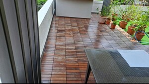 Balcony in 4 BHK Apartment at Richmond Towers, Richmond Town – for Rent