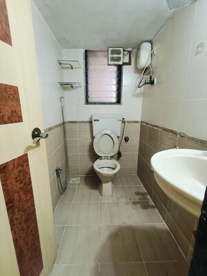 Bathroom in 1 BHK Apartment at Charkop Dhanashree CHS Ltd, Kandivali West – for Rent