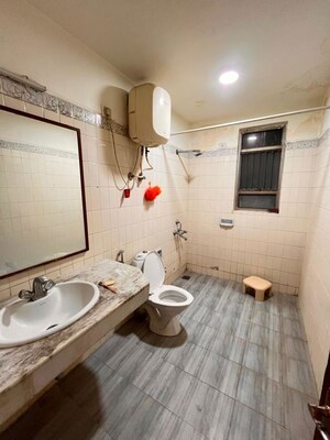 Bathroom in 3 BHK Apartment at Krishna Apartment Vasanth Nagar, Vasanth Nagar – for Rent