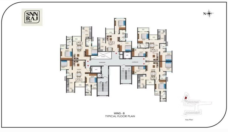 Floor Plan, snn-raj-high-gardens 2.5 Bedroom 1065 Sq.Ft. Apartment In Hosur Road Bangalore 10262456