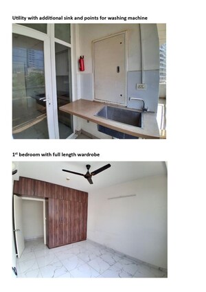 Kitchen in 3 BHK Apartment at Mantri Lithos, Thanisandra – for Rent