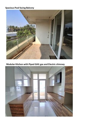 Staircase in 3 BHK Apartment at Mantri Lithos, Thanisandra – for Rent