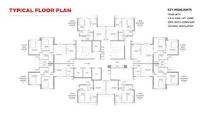 Floor Plan in 2 BHK Apartment at Lodha The Great Western Mumbai, Naigaon East – for Sale