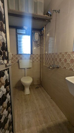 Bathroom in 1 BHK Apartment at Sanghvi Chandan Pride, Ghatkopar East – for Rent