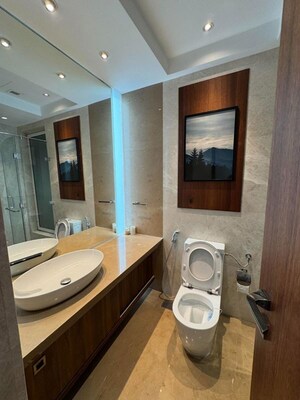 Bathroom in 3 BHK Apartment at Indiabulls Blu, Worli – for Rent