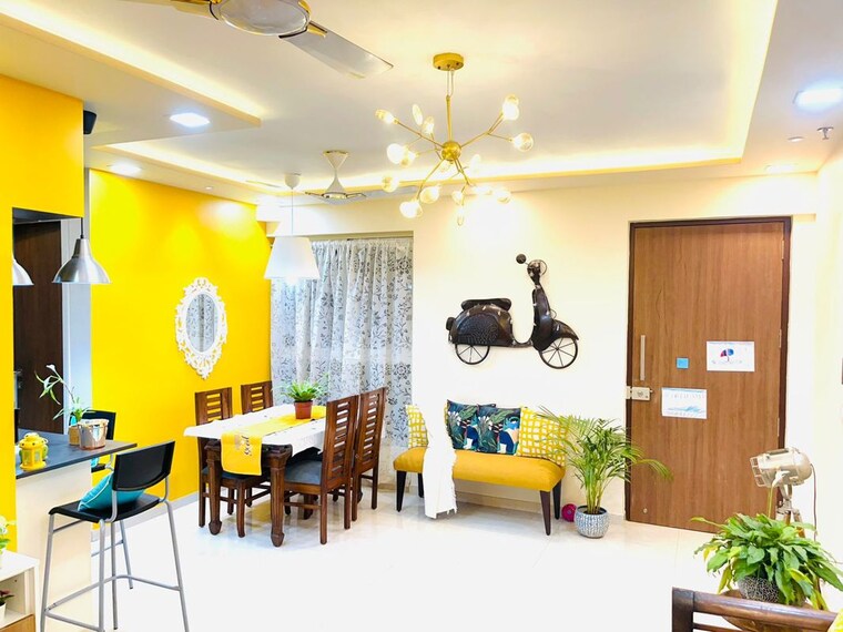 Living Room, courtyard-by-narang-realty-and-the-wadhwa-group 2 Bedroom 1000 Sq.Ft. Apartment In Pokhran Road No Two Thane 10262595