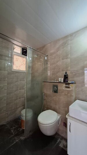 Bathroom in 2 BHK Apartment at Pharande Puneville, Punawale – for Rent