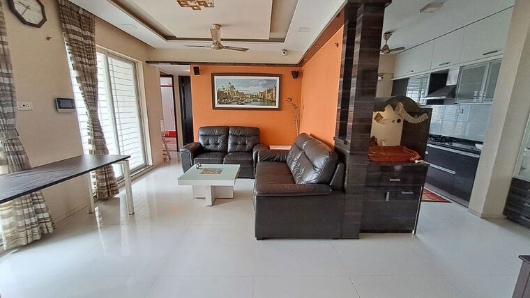 Living Room, pebbles-i 2 Bedroom 1250 Sq.Ft. Apartment In Bavdhan Pune 10262686