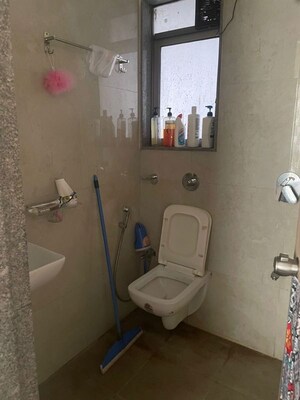 Bathroom in 2 BHK Apartment at LnT Crescent Bay T4, Parel – for Rent
