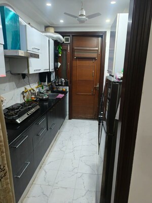 Kitchen in 3 BHK Builder Floor at East Of Kailash – for Rent