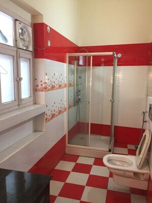 Bathroom in 4 BHK Villa at Nizamuddin East – for Rent