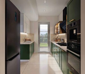 Kitchen in 4 BHK Apartment at Ashiana Aaroham, Sector 80 – for Sale