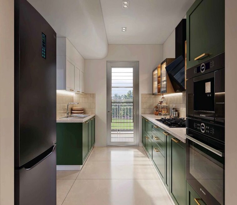 Kitchen, ashiana-aaroham 4 Bedroom 1569 Sq.Ft. Apartment In Sector 80 Gurgaon 10262864