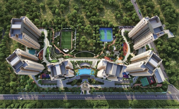 Exterior View, ashiana-aaroham 3 Bedroom 1342 Sq.Ft. Apartment In Sector 80 Gurgaon 10262859
