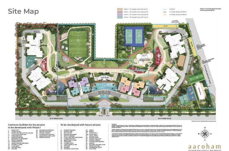 Master Plan, ashiana-aaroham 3 Bedroom 1342 Sq.Ft. Apartment In Sector 80 Gurgaon 10262859