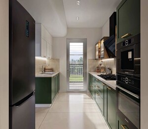 Kitchen in 3 BHK Apartment at Ashiana Aaroham, Sector 80 – for Sale