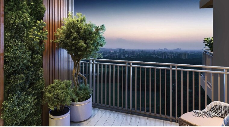 Balcony, ashiana-aaroham 3 Bedroom 1342 Sq.Ft. Apartment In Sector 80 Gurgaon 10262859