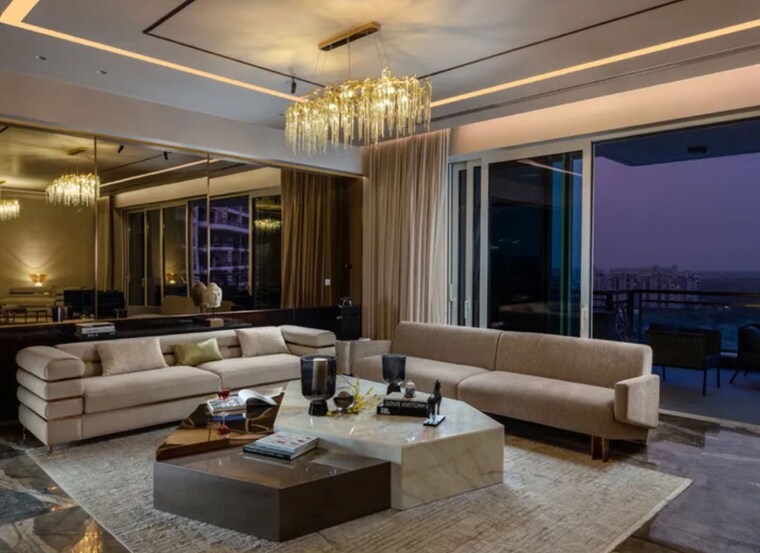 Living Room, dlf-the-camellias 4 Bedroom 7400 Sq.Ft. Apartment In Sector 42 Gurgaon 10262879